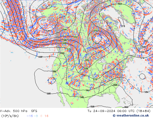 V-Adv. 500 hPa GFS Tu 24.09.2024 06 UTC