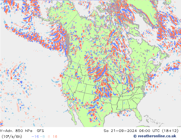 V-Adv. 850 hPa GFS Sa 21.09.2024 06 UTC