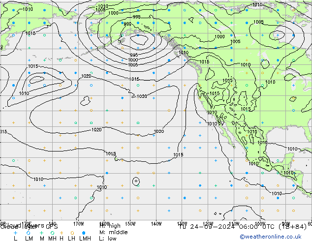 Cloud layer GFS mar 24.09.2024 06 UTC