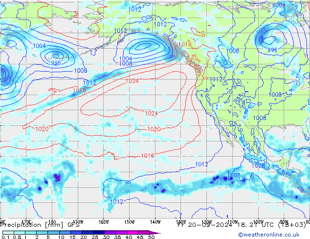 Precipitación GFS vie 20.09.2024 21 GMT