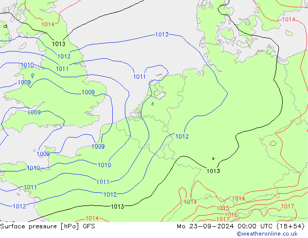 GFS: lun 23.09.2024 00 UTC