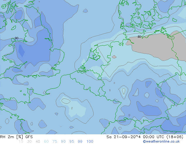 RH 2m GFS September 2024