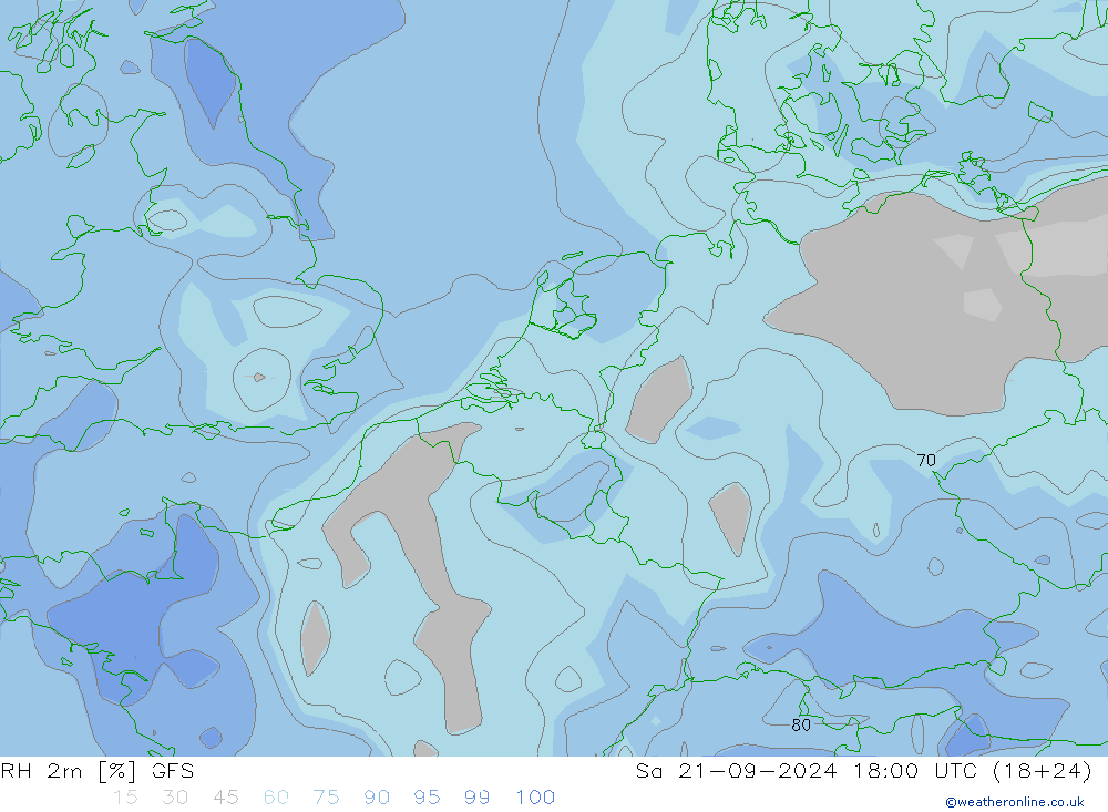 RH 2m GFS Sa 21.09.2024 18 UTC