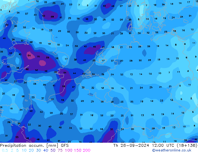 Nied. akkumuliert GFS Do 26.09.2024 12 UTC