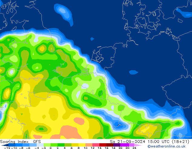 Soaring Index GFS sam 21.09.2024 15 UTC