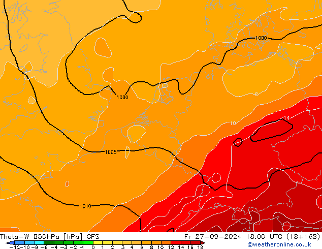 Theta-W 850hPa GFS September 2024