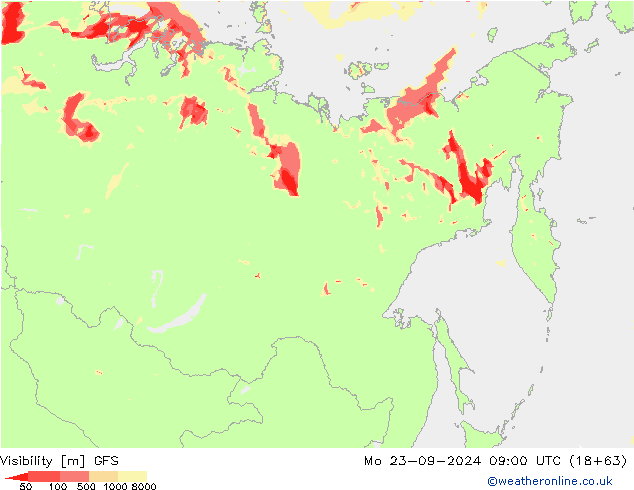 widzialność GFS pon. 23.09.2024 09 UTC