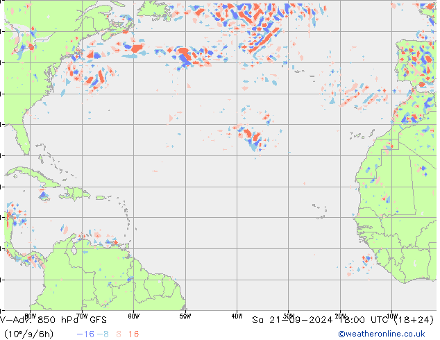 V-Adv. 850 hPa GFS za 21.09.2024 18 UTC