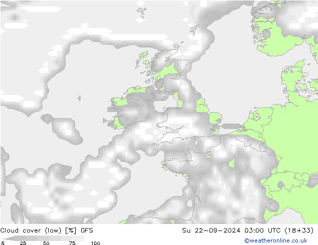 Nubes bajas GFS dom 22.09.2024 03 UTC