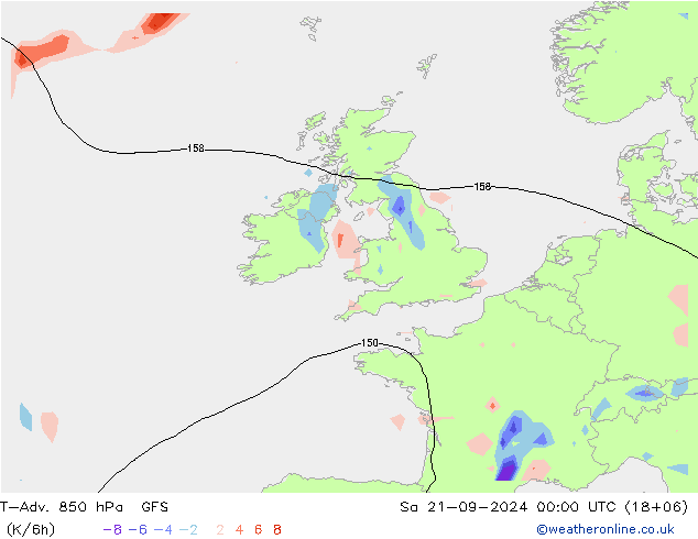 T-Adv. 850 hPa GFS so. 21.09.2024 00 UTC