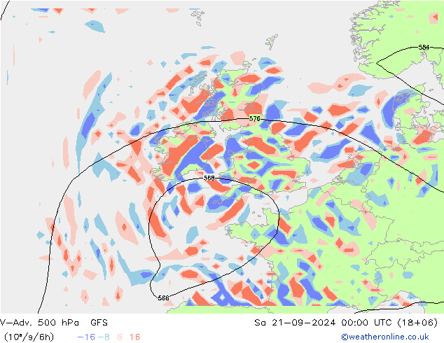 V-Adv. 500 hPa GFS so. 21.09.2024 00 UTC