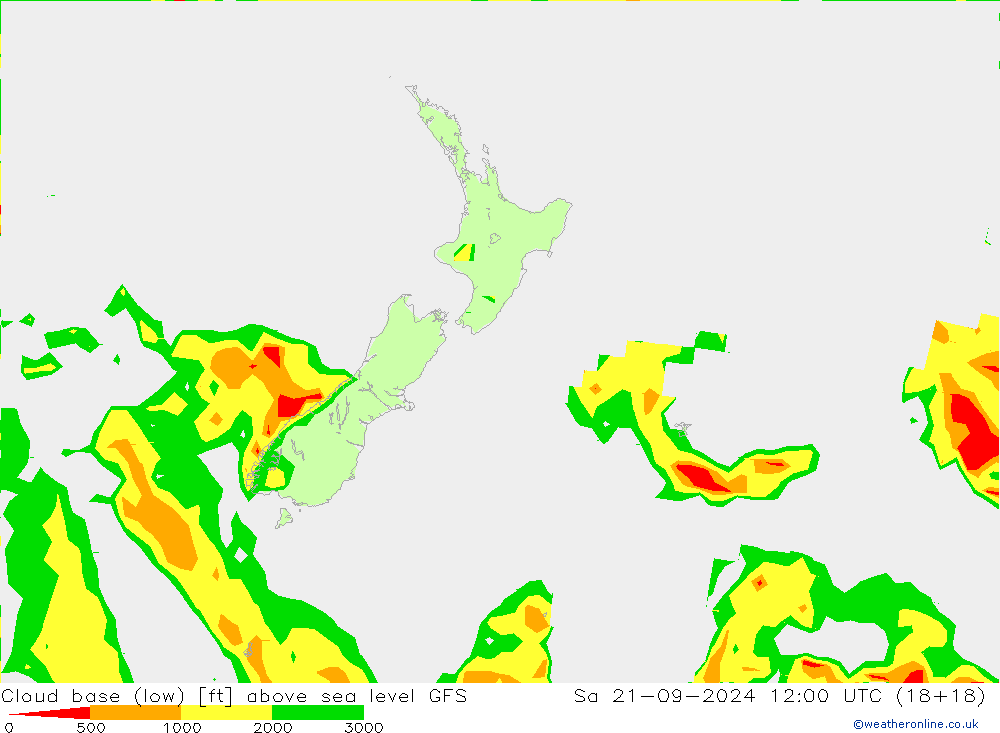 Cloud base (low) GFS Sa 21.09.2024 12 UTC