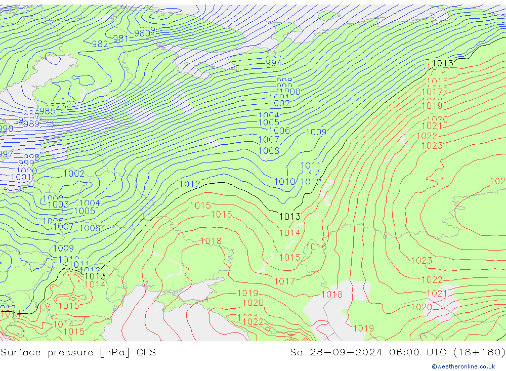 GFS: сб 28.09.2024 06 UTC