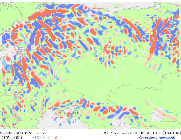 V-Adv. 850 hPa GFS St 25.09.2024 06 UTC