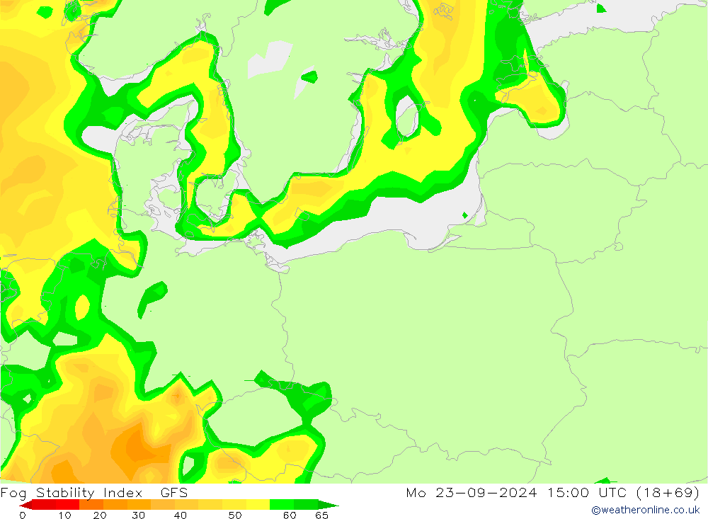 Fog Stability Index GFS Seg 23.09.2024 15 UTC