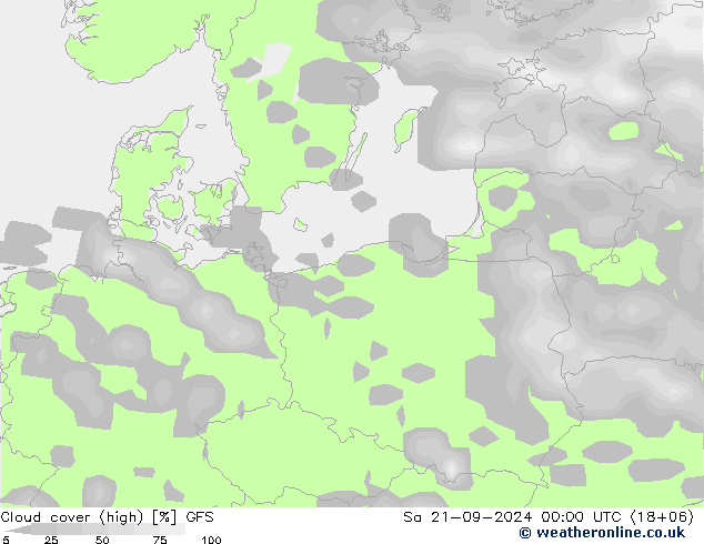 Bewolking (Hoog,Middelb.,Laag) GFS za 21.09.2024 00 UTC