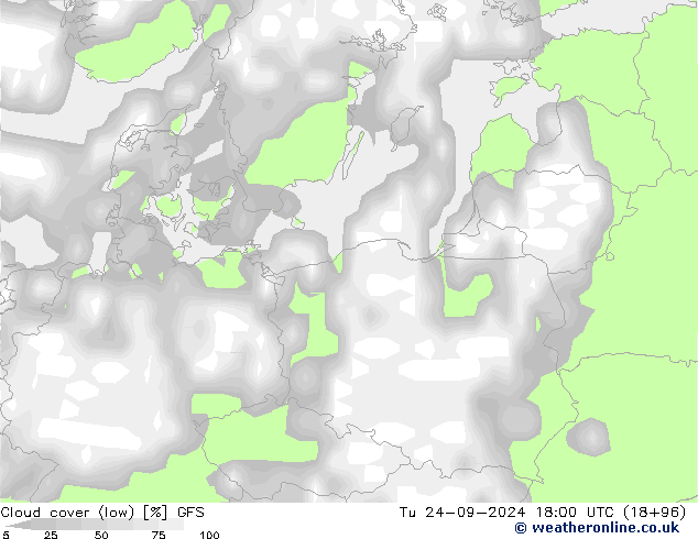 Nubi basse GFS mar 24.09.2024 18 UTC