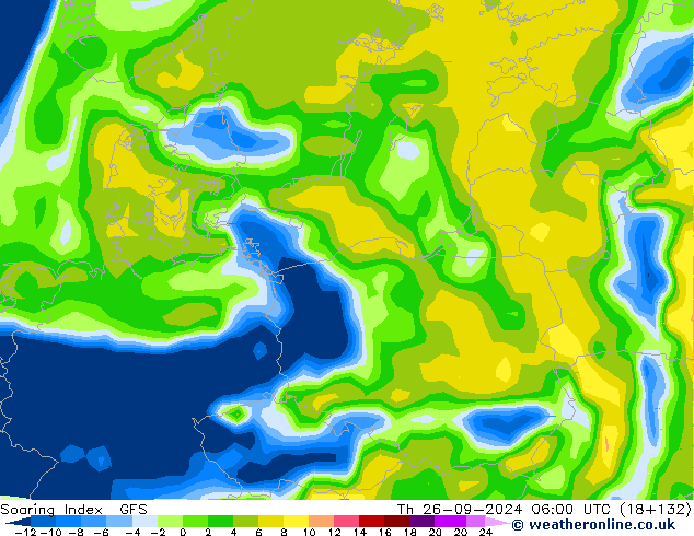 Soaring Index GFS czw. 26.09.2024 06 UTC