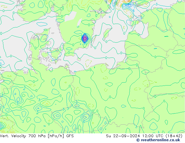 Vert. Velocity 700 гПа GFS Вс 22.09.2024 12 UTC