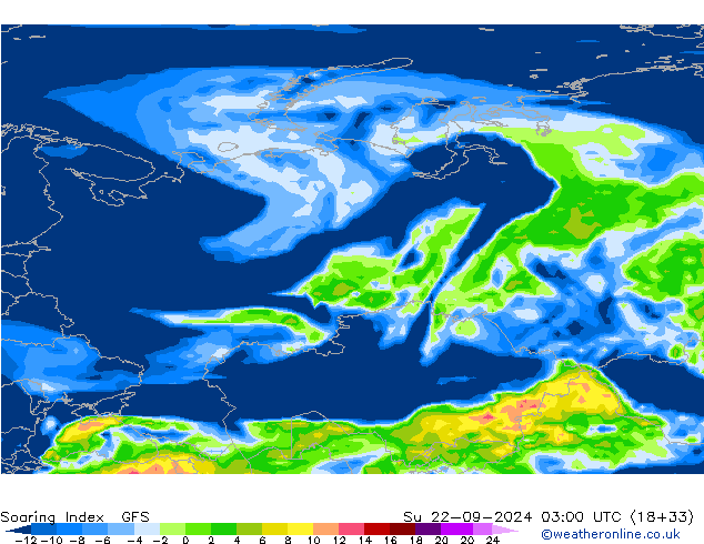 Soaring Index GFS Вс 22.09.2024 03 UTC