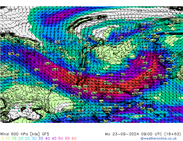 Wind 500 hPa GFS ma 23.09.2024 09 UTC