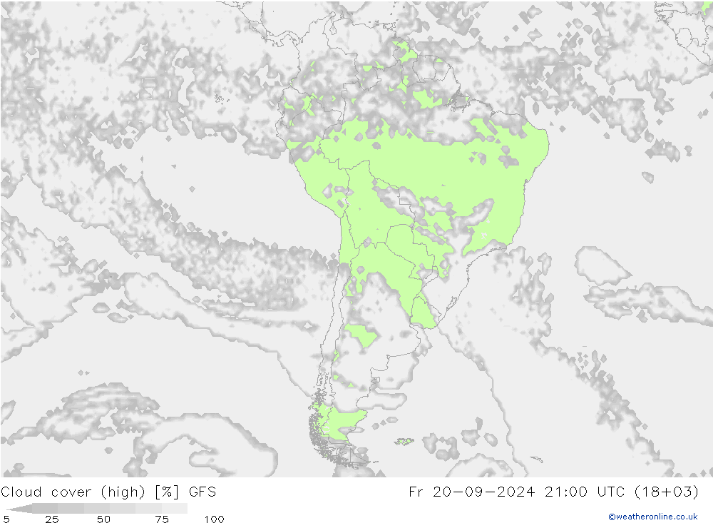 Nubi alte GFS ven 20.09.2024 21 UTC