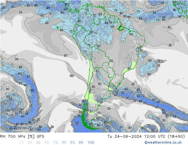 Humedad rel. 700hPa GFS mar 24.09.2024 12 UTC