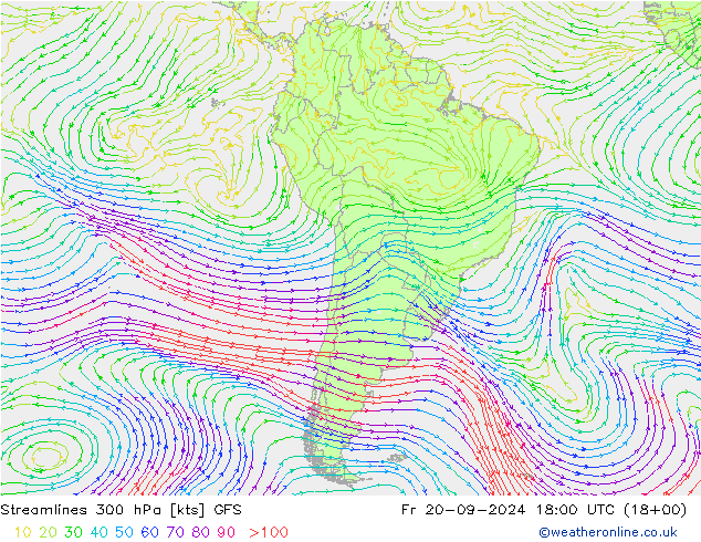  300 hPa GFS  20.09.2024 18 UTC