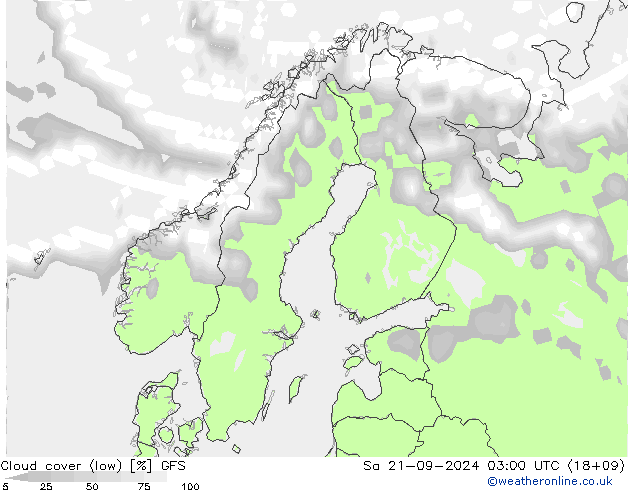 Nubes bajas GFS sáb 21.09.2024 03 UTC