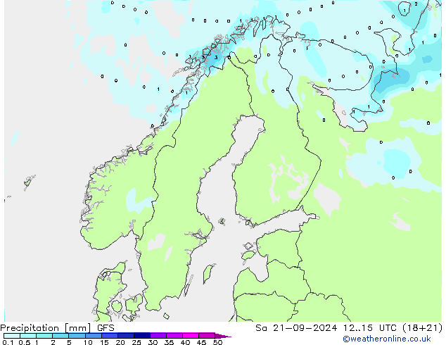 precipitação GFS Sáb 21.09.2024 15 UTC