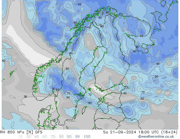 850 hPa Nispi Nem GFS Cts 21.09.2024 18 UTC