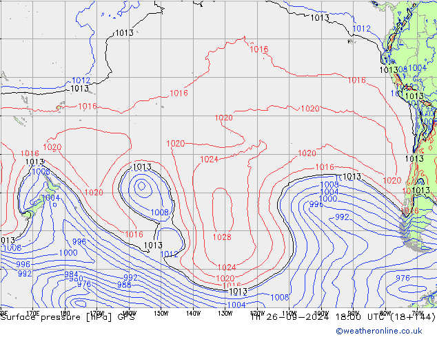 GFS: czw. 26.09.2024 18 UTC