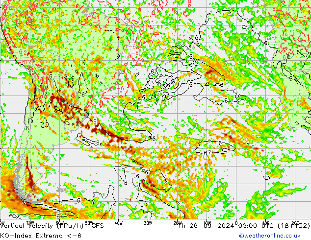 Convection-Index GFS Th 26.09.2024 06 UTC