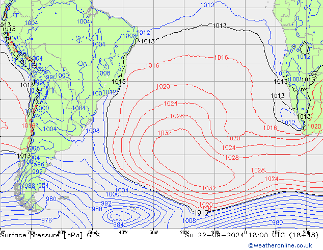 GFS: zo 22.09.2024 18 UTC