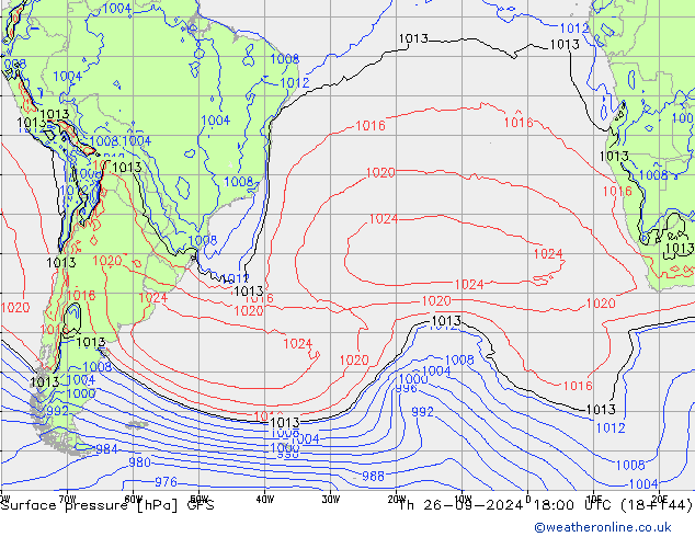 GFS: Per 26.09.2024 18 UTC