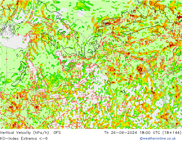 Convection-Index GFS  26.09.2024 18 UTC