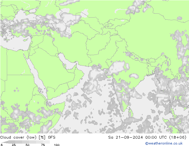 云 (中,中,低) GFS 星期六 21.09.2024 00 UTC