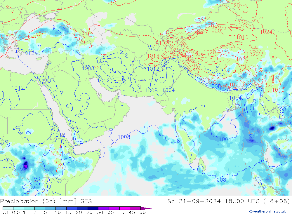 Z500/Rain (+SLP)/Z850 GFS Sa 21.09.2024 00 UTC