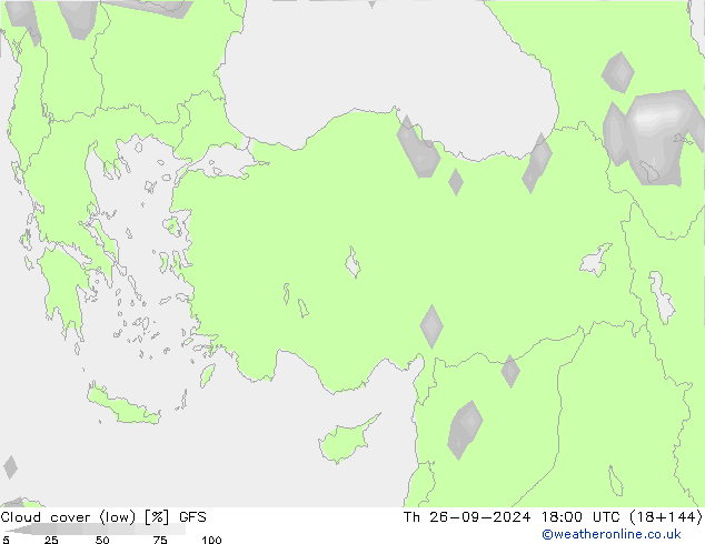 Bulutlar (düşük) GFS Per 26.09.2024 18 UTC