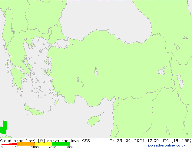 Cloud base (low) GFS Setembro 2024