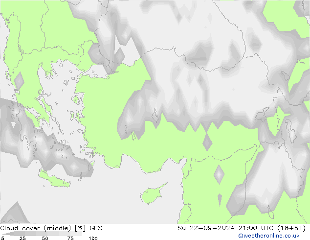 Nubes medias GFS dom 22.09.2024 21 UTC