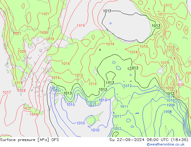 GFS: Dom 22.09.2024 06 UTC