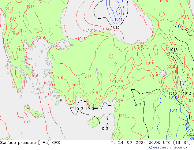 GFS: Di 24.09.2024 06 UTC