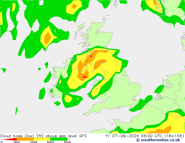 Cloud base (low) GFS  27.09.2024 06 UTC