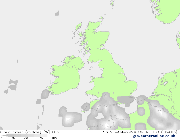 nuvens (médio) GFS Sáb 21.09.2024 00 UTC