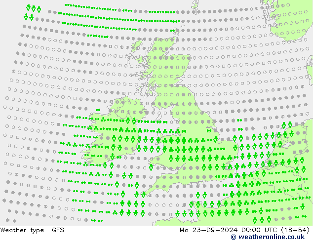 Weather type GFS Mo 23.09.2024 00 UTC