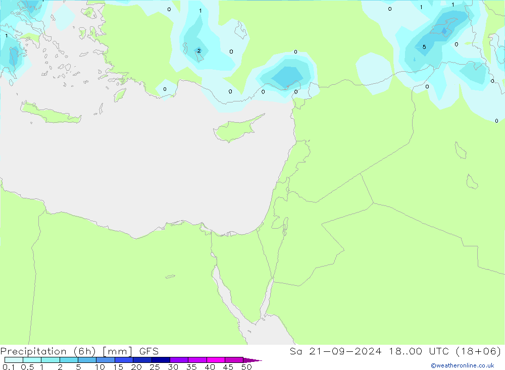 Prec 6h/Wind 10m/950 GFS Sa 21.09.2024 00 UTC