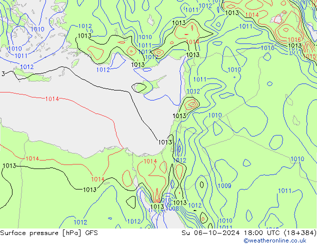 pression de l'air GFS dim 06.10.2024 18 UTC