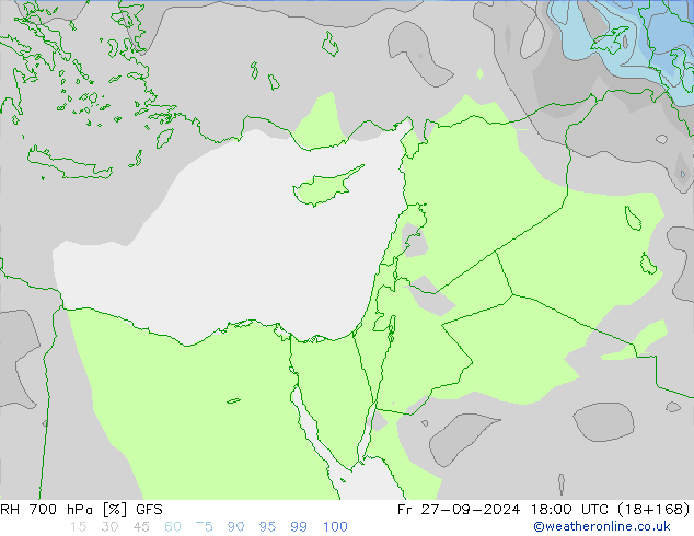 RH 700 hPa GFS Settembre 2024