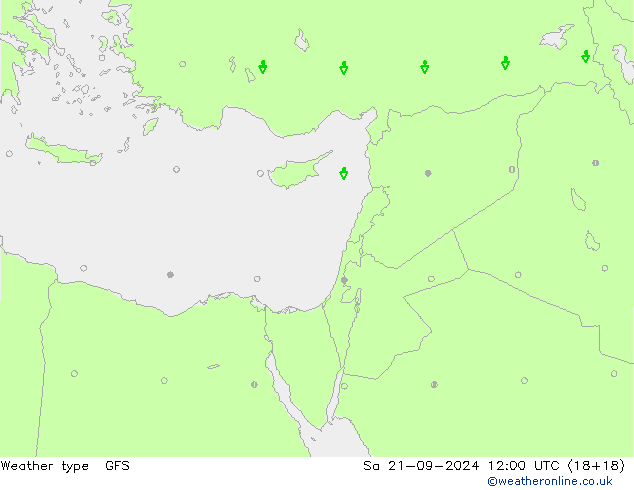 Weather type GFS Sa 21.09.2024 12 UTC